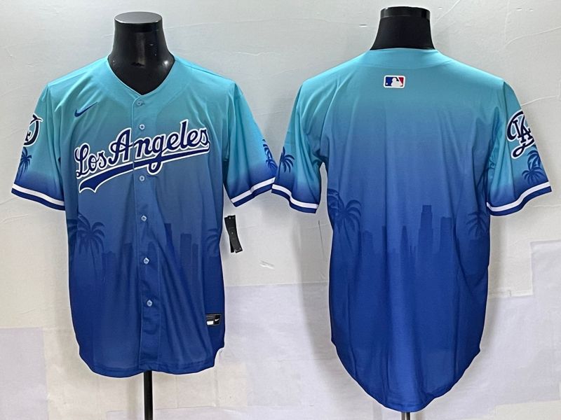 Men 2025 Los Angeles Dodgers Blank Blue Game Nike MLB Jersey style 6261